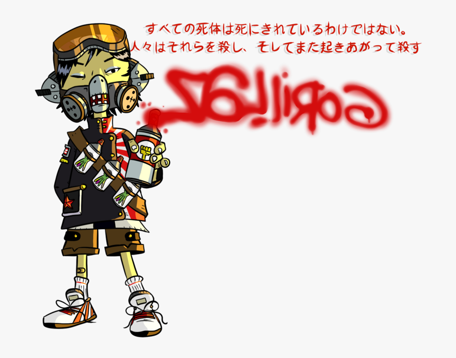 Transparent Spray Paint Clipart - Gorillaz Spray Paint, Transparent Clipart