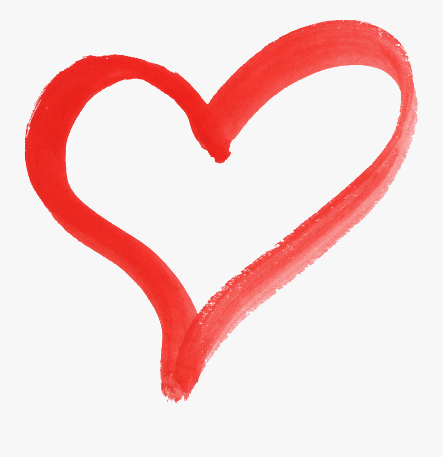 Spray Paint Heart Png - Red Heart Paint Png, Transparent Clipart