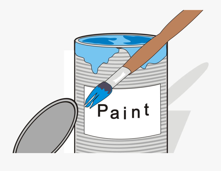 Area,material,joint - Tin Of Paint Cartoon, Transparent Clipart