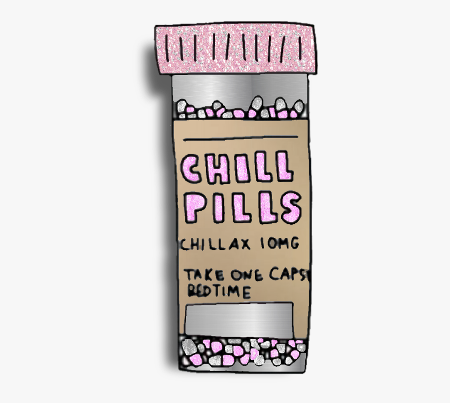 #pills #capsule #pinkglitter #medicine #bottle #decoration, Transparent Clipart