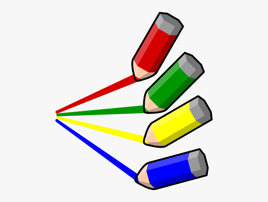 Pencil Colours Cartoon Gif, Transparent Clipart