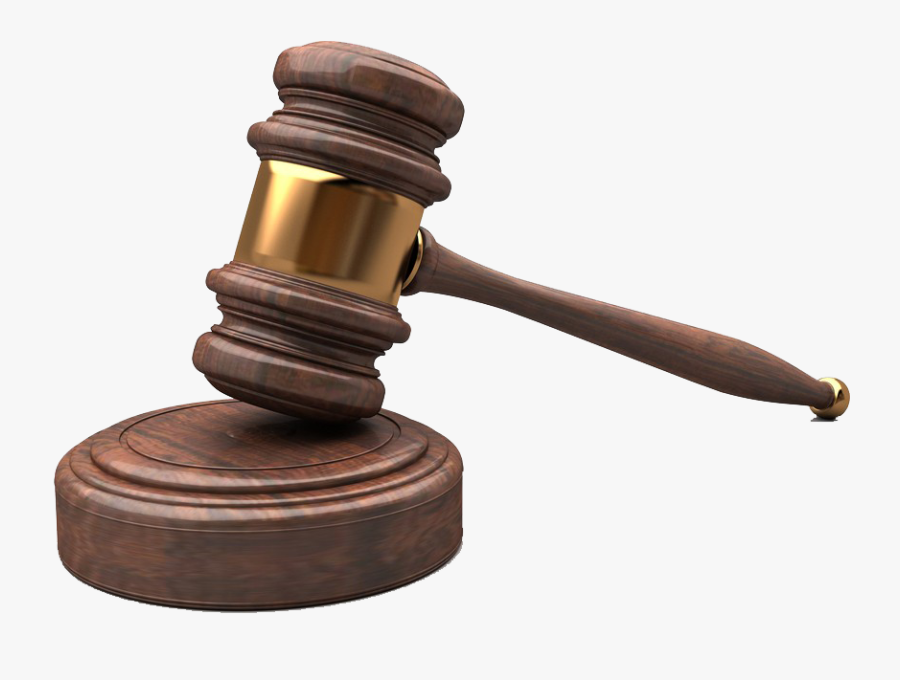 Court - Gavel .png, Transparent Clipart