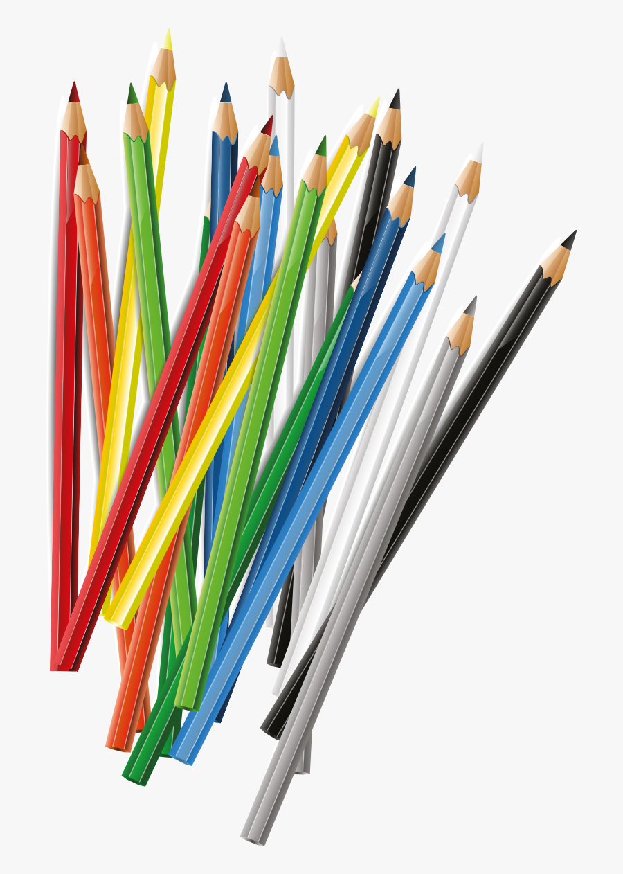 Creative Color Pencil - Free Coloured Pencils Png, Transparent Clipart