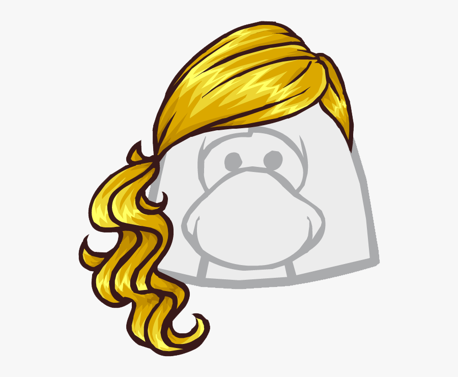 Club Penguin Brown Ponytail Clipart , Png Download - Club Penguin Ponytail, Transparent Clipart