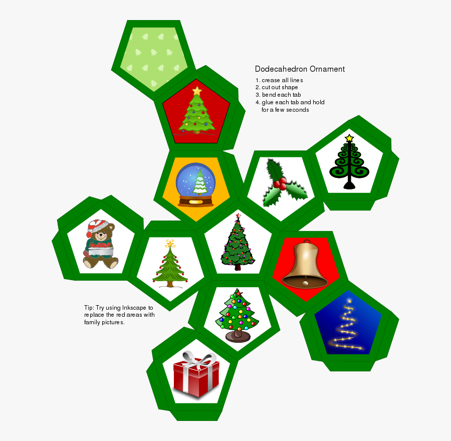 Christmas Ball - Christmas Dodecahedron Ball, Transparent Clipart