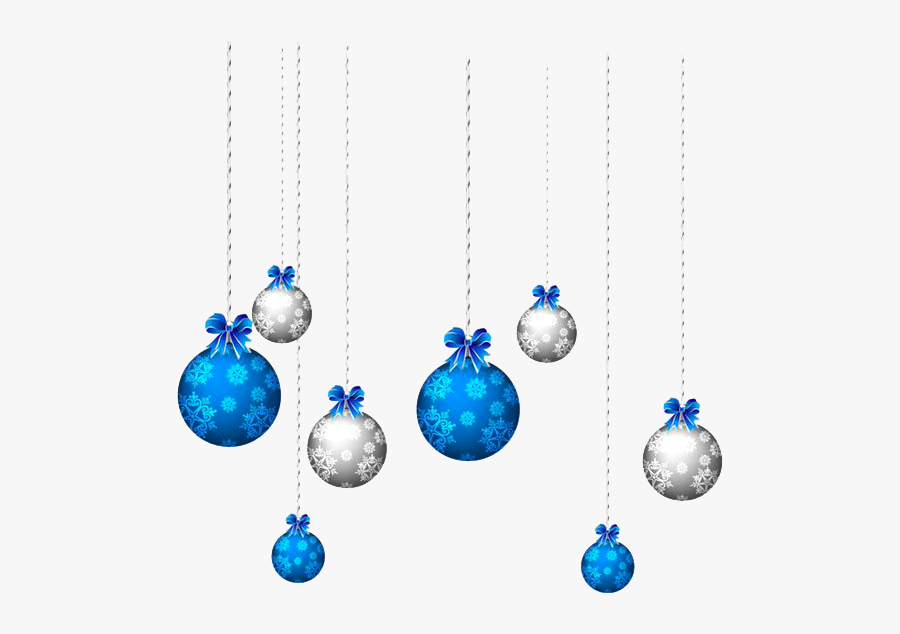 Transparent Clipart Image Christmas Balls Clipart - Christmas Ornaments Blue Png, Transparent Clipart