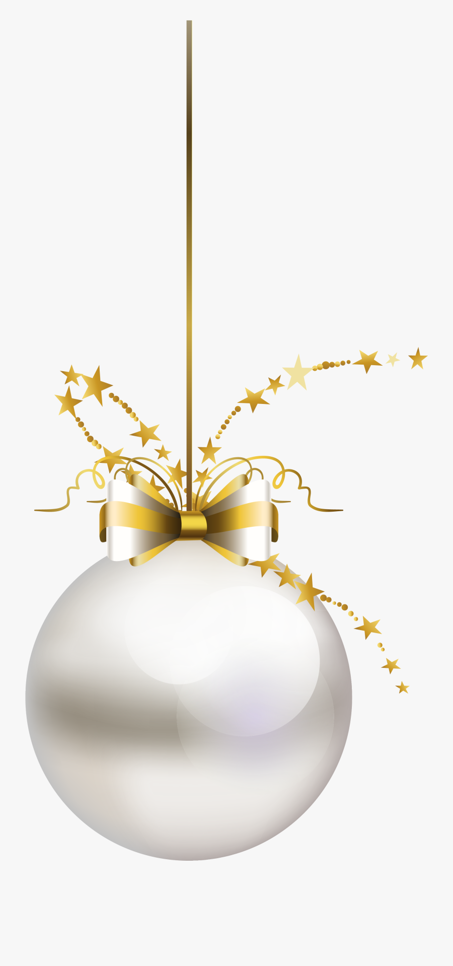 Christmas Ornament Christmas Tree Clip Art - Silver Christmas Ball Png, Transparent Clipart