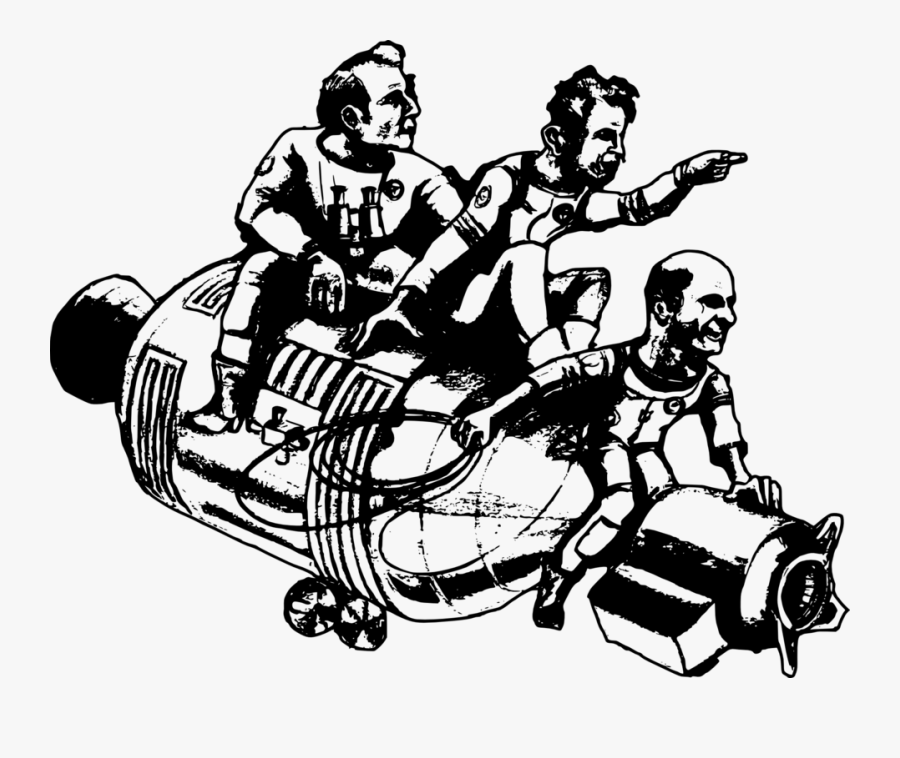 Human Behavior,art,monochrome Photography - Apollo Space Clipart Black And White, Transparent Clipart