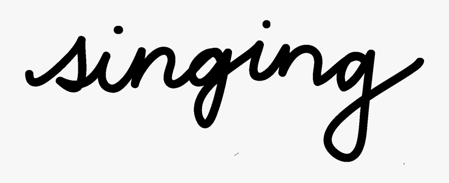 Singing Wa - Singing Word Clipart, Transparent Clipart