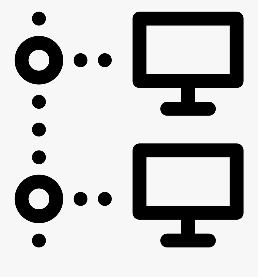 Remote & Distributed - Online Offline Data Icon, Transparent Clipart