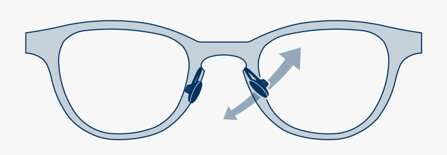 Adjustable Nose Pads Glasses Frames - Colegio Tierra Del Fuego, Transparent Clipart