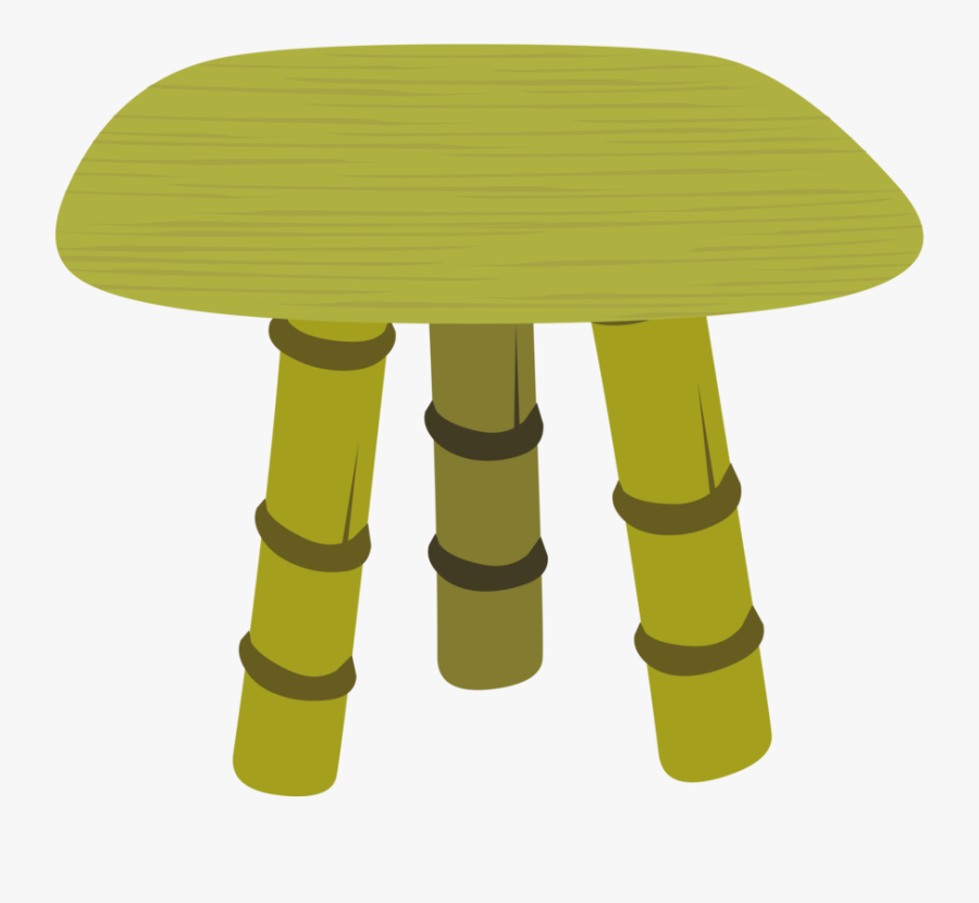 Angle,stool,yellow - Bamboo Furniture Clip Art, Transparent Clipart