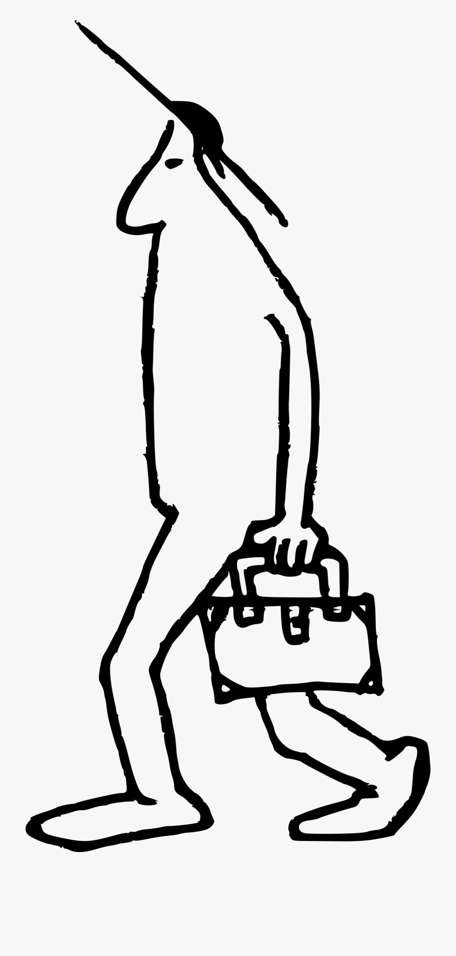 Lonely Salesman, Transparent Clipart