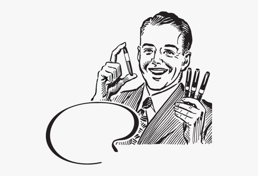 Pen Salesman, Transparent Clipart