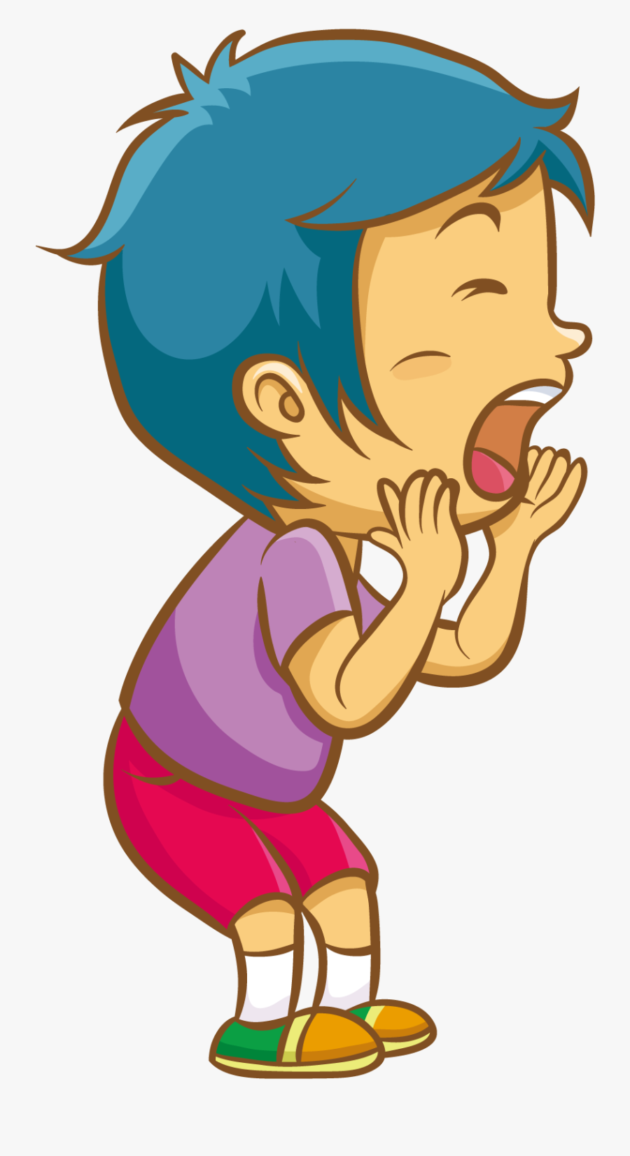 Child Shouting Clipart, Transparent Clipart