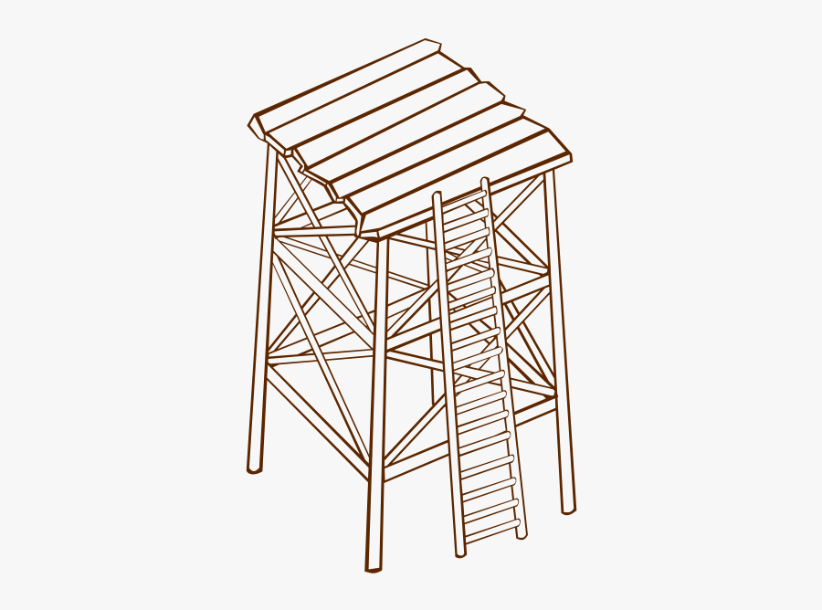Steel,metal,stool - Watchtower, Transparent Clipart