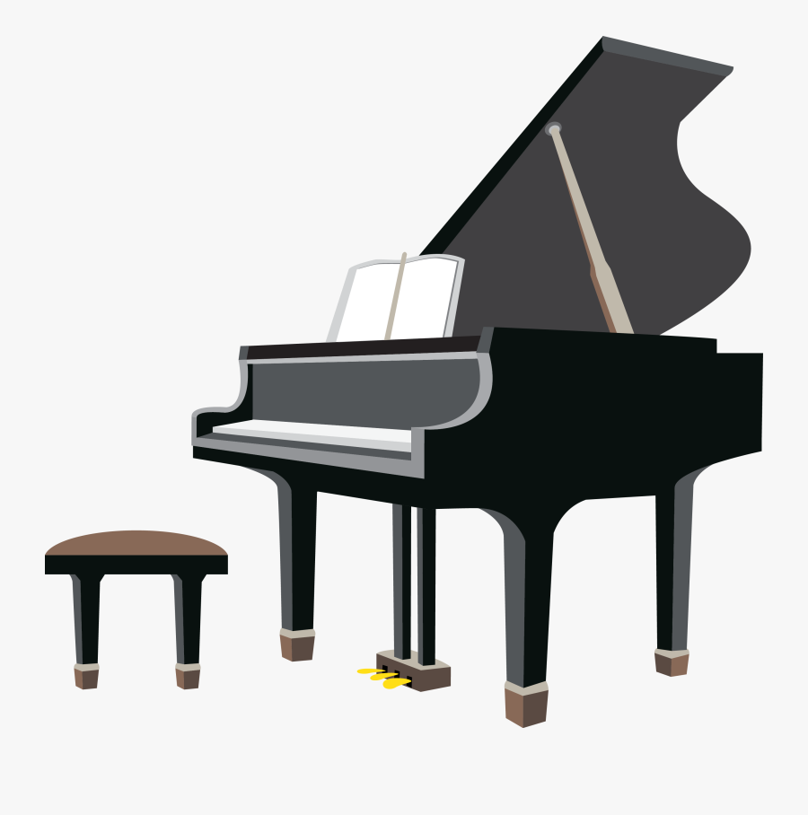 Music Clipart S Anderson - Man Playing Piano Cartoon, Transparent Clipart