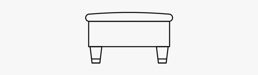 Beresford Storage Stool Line Drawing - Coffee Table, Transparent Clipart