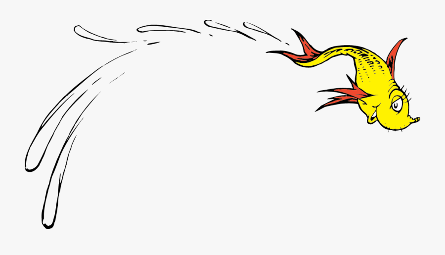 Clip Art One Two Dr Seuss - Dr Seuss One Fish Clipart, Transparent Clipart