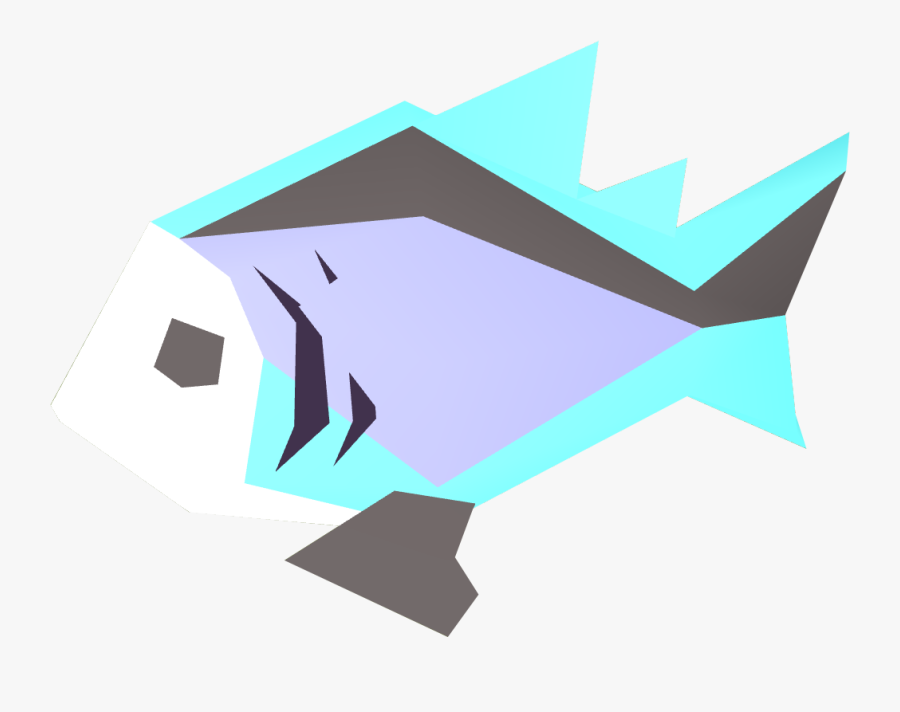 Raw Rainbow Fish - Runescape Fish, Transparent Clipart