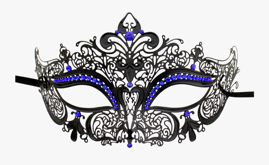 Black Series Women"s Laser Cut Metal Venetian Masquerade - Masquerade Mask Royal Blue, Transparent Clipart