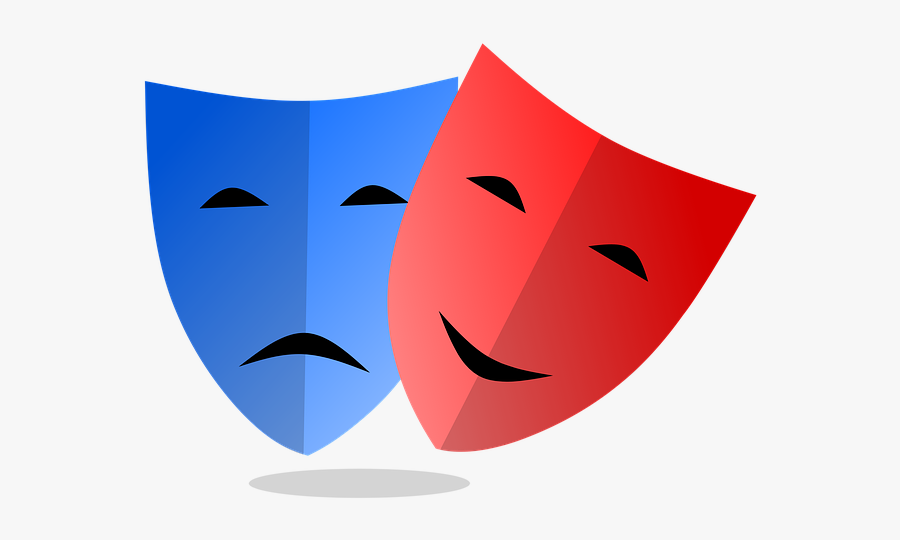 Masks, Emotion, Mardi Gras, Tragedy, Theatre, Comedy - Cartoon, Transparent Clipart