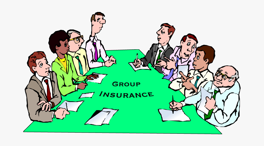 Group Insurance Image Used And Modified Form Clipart - Meeting Cartoon, Transparent Clipart
