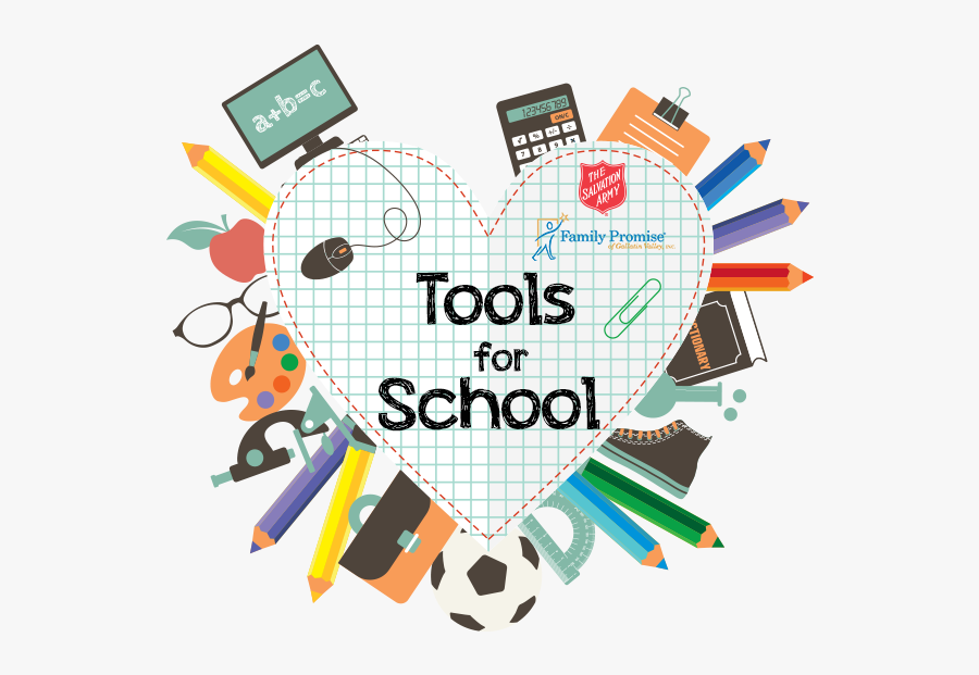 School Tools Clip Art, Transparent Clipart