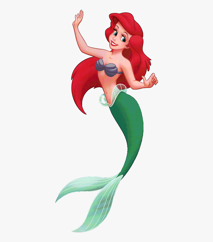 Ariel Clipart Princess Ariel - Little Mermaid Tail Drawing, Transparent Clipart