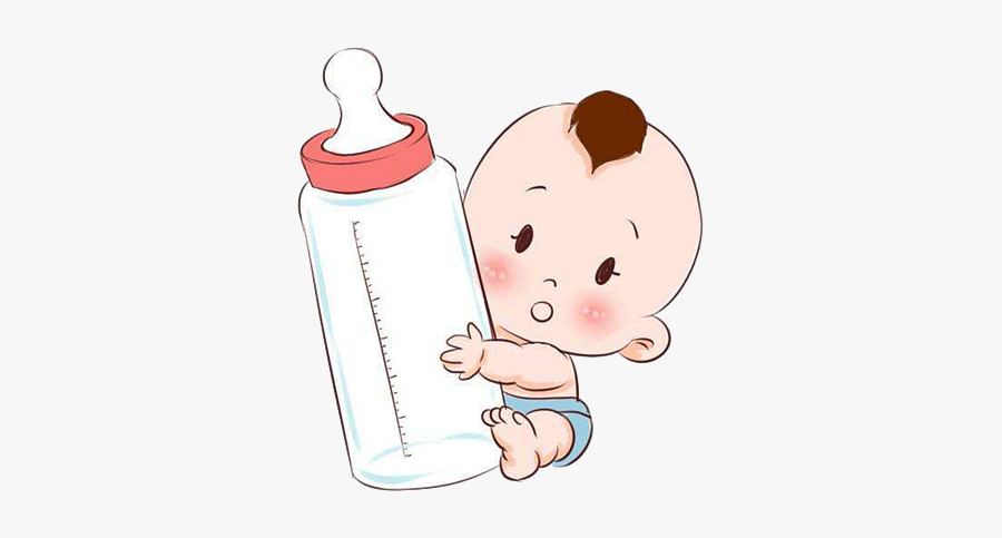 Baby Bottle Clipart Hold The To Milk Transparent Png - Baby Milk Bottle Clipart, Transparent Clipart