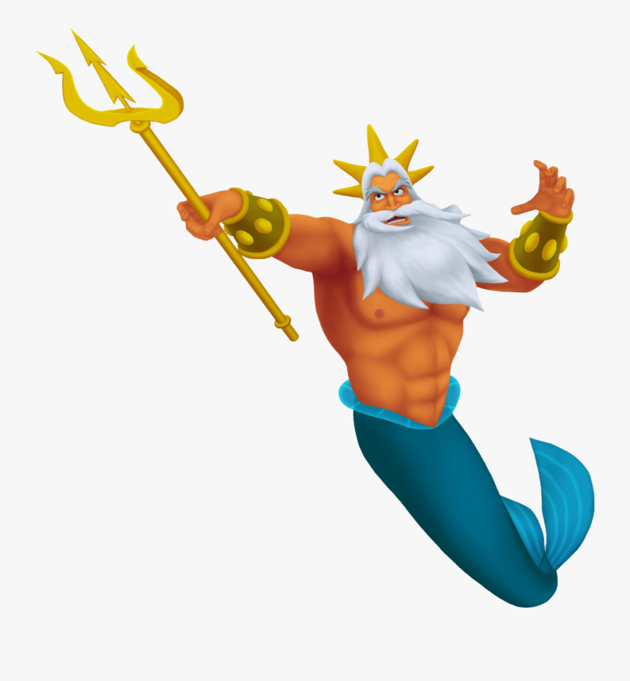 King Triton Little Mermaid - King Triton Svg, Transparent Clipart