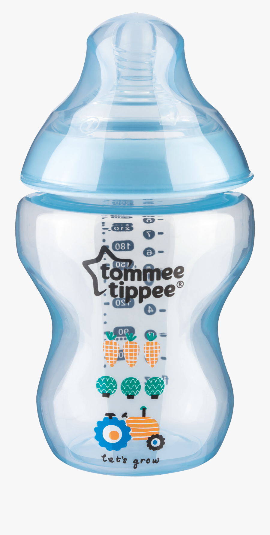 Baby Bottles Blue Infant Milk - Tippee Tommee Bottle Single Pack, Transparent Clipart