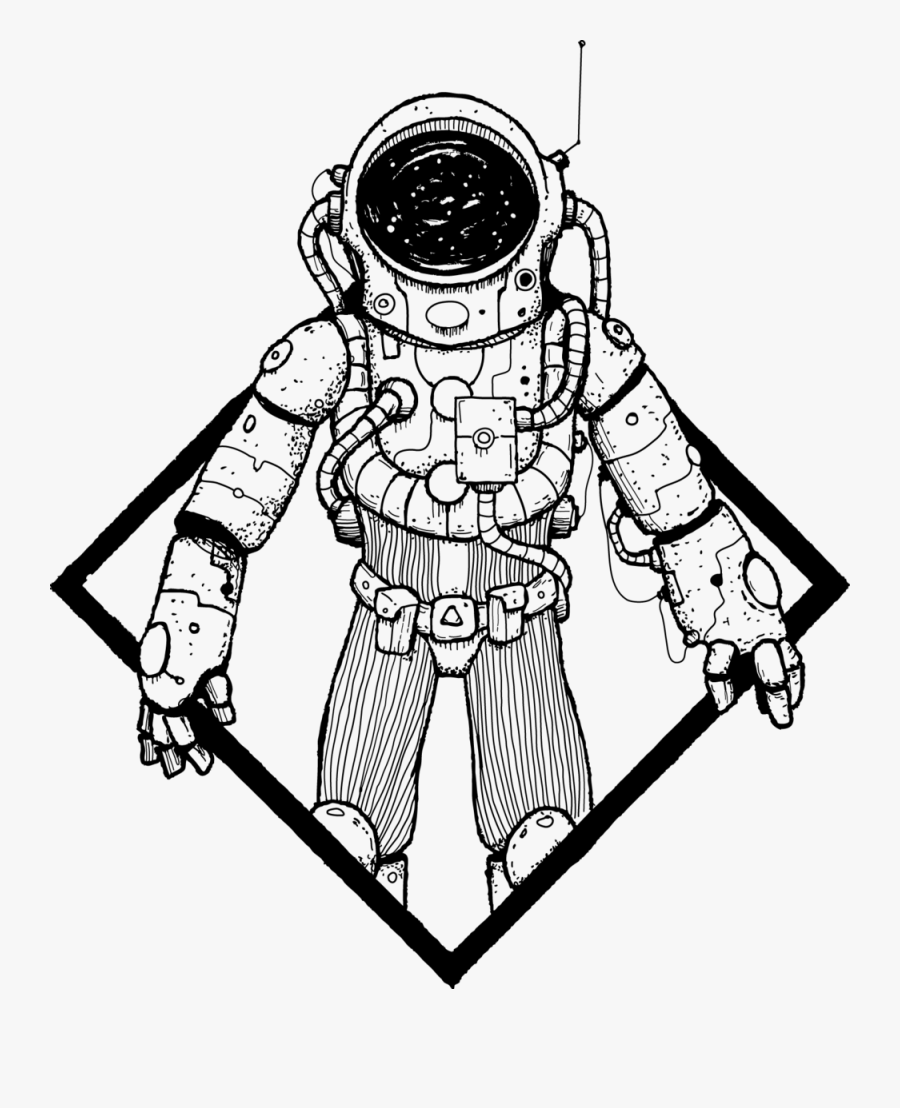 Collection Of Free Astronaut Drawing Pen Download On - Cartoon, Transparent Clipart