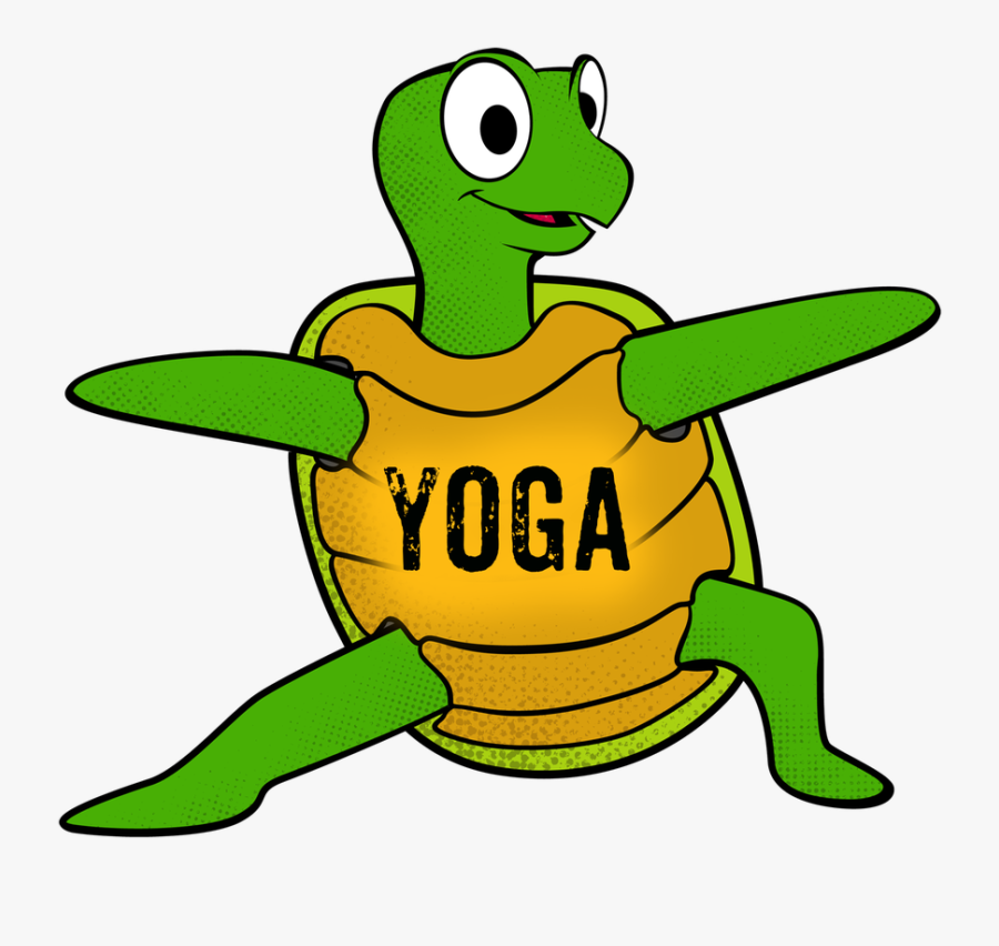Turtle Doing Yoga Clipart, Transparent Clipart