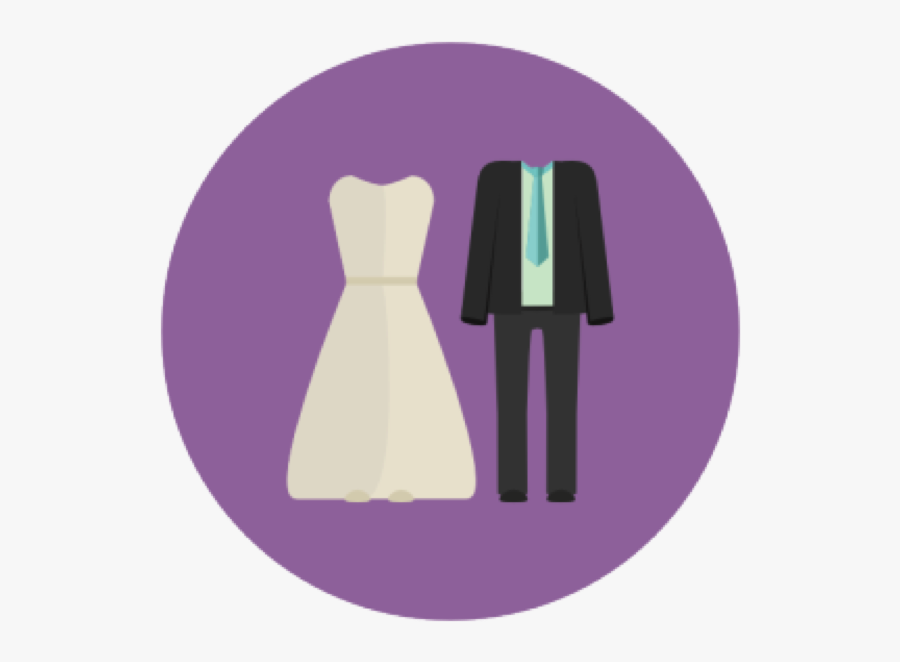 Marriage Clipart Spouse - Suit And Dress Icon, Transparent Clipart