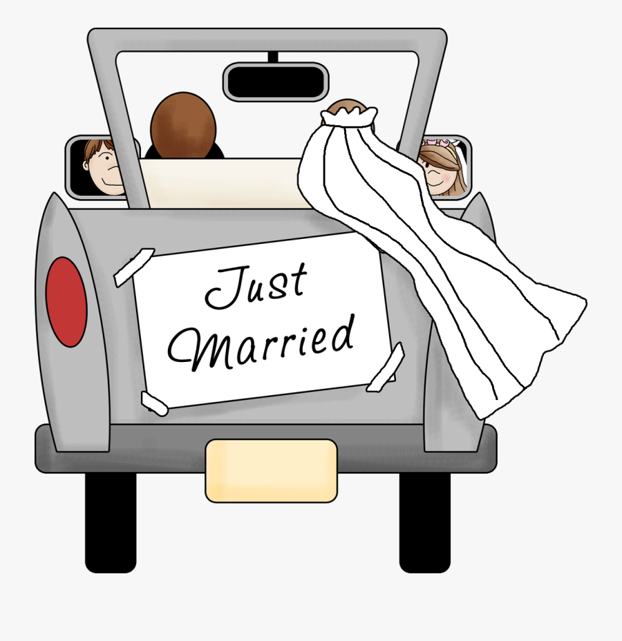 Con Caricaturas Para Bodas - Clipart Just Married Png, Transparent Clipart