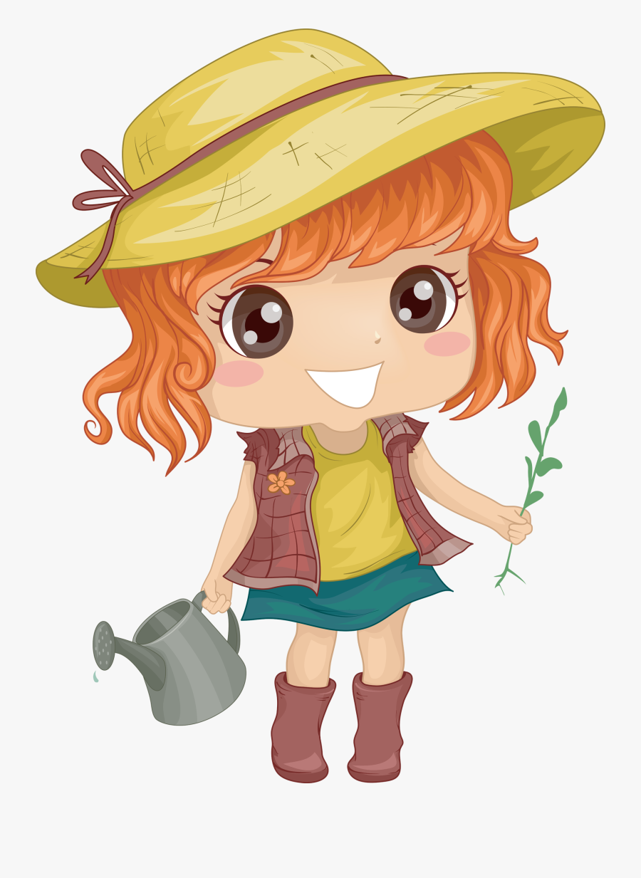 Girl Wearing Flower Crown Clipart, Transparent Clipart