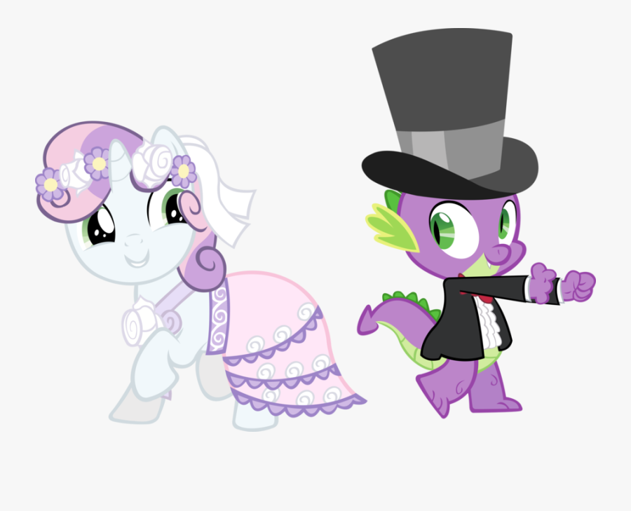 Rarity Rainbow Dash Princess Cadance Pony Spike - My Little Pony Sweetie Belle And Spike, Transparent Clipart