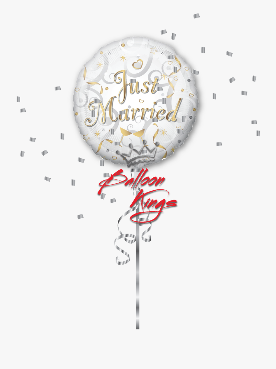Just Married - Balloon - Sweet Sixteen, Transparent Clipart