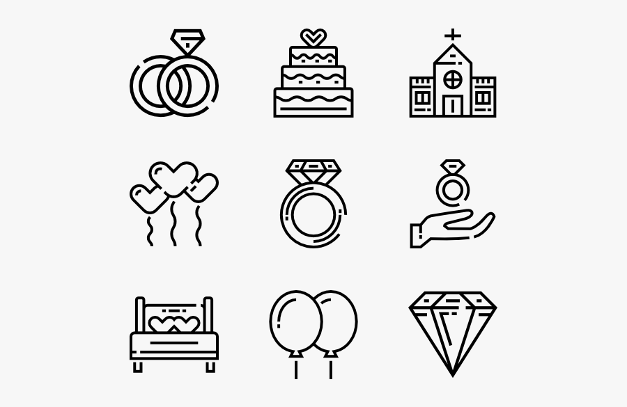 Just Married Clipart, Transparent Clipart