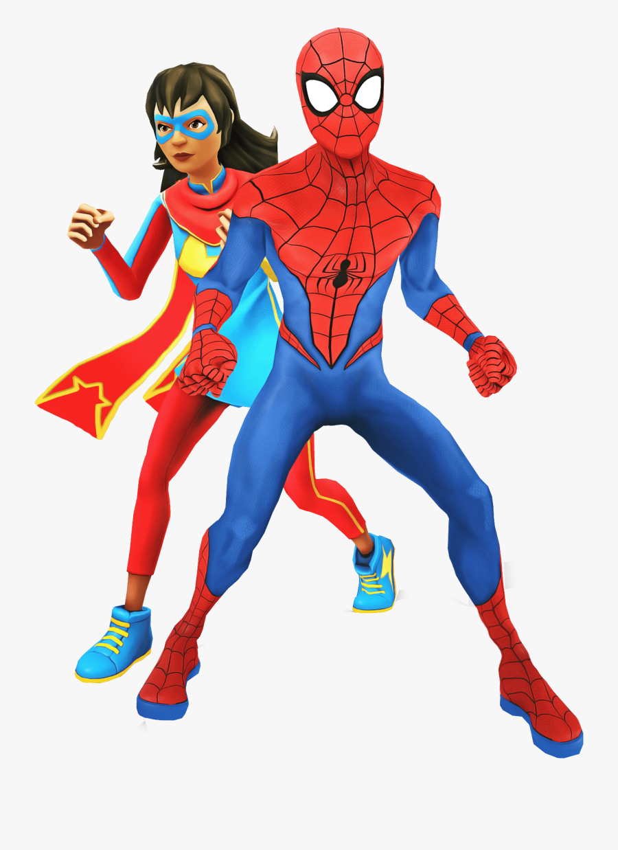 Transparent Ms Marvel Png - Spiderman Pose, Transparent Clipart