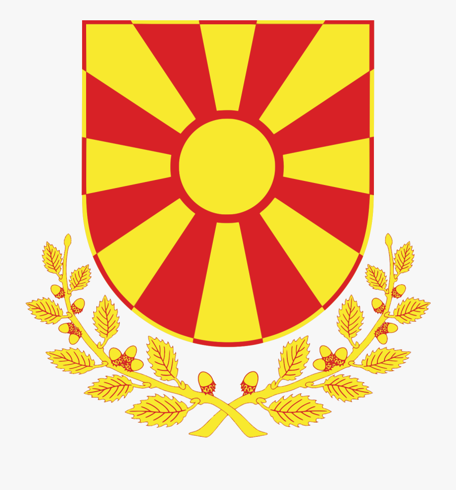 North Macedonia Coat Of Arms, Transparent Clipart