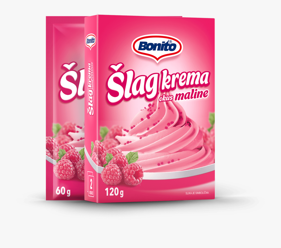Raspberry Whipped Cream - Šlag Krema Od Vanilije, Transparent Clipart