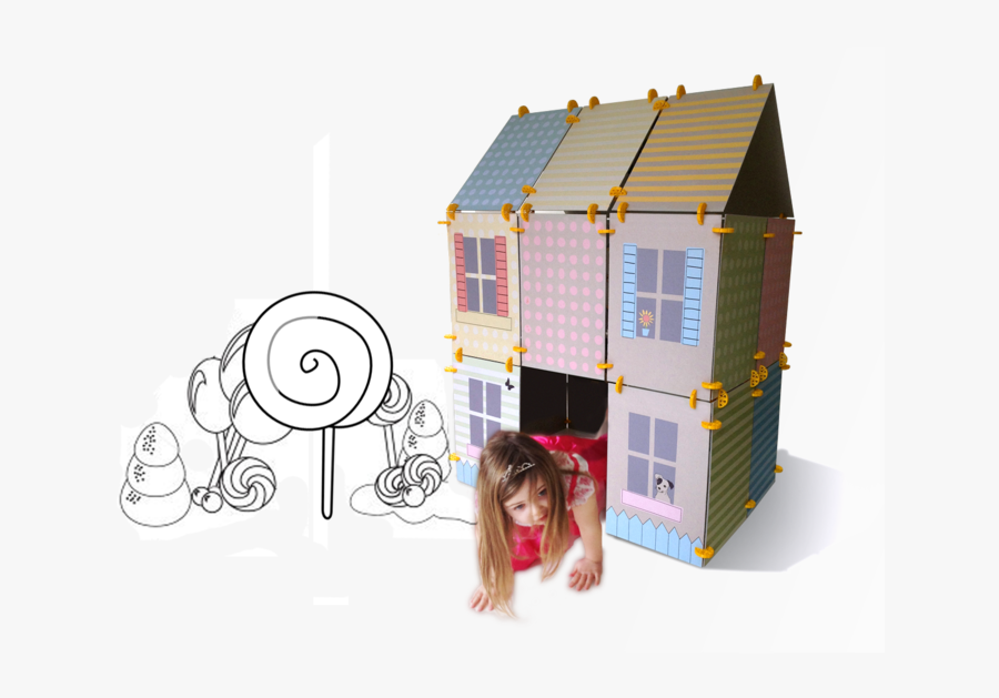 Play House Construction Kit For Kids - Dollhouse, Transparent Clipart