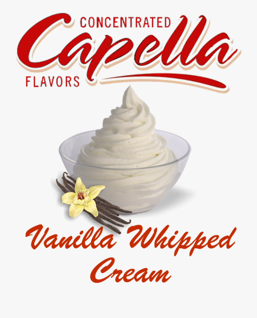 Vanilla Whipped Cream By Capella Concentrate - Meringue, Transparent Clipart