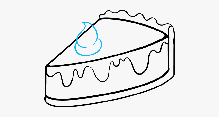 How To Draw Pie - Piece Of Cake Drawing, Transparent Clipart