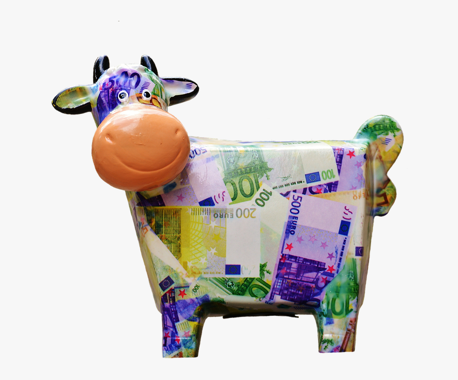 Transparent Cute Cow Png - Vaca De Dinero Png, Transparent Clipart