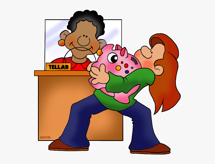 Save Money - Bank Teller Clipart, Transparent Clipart