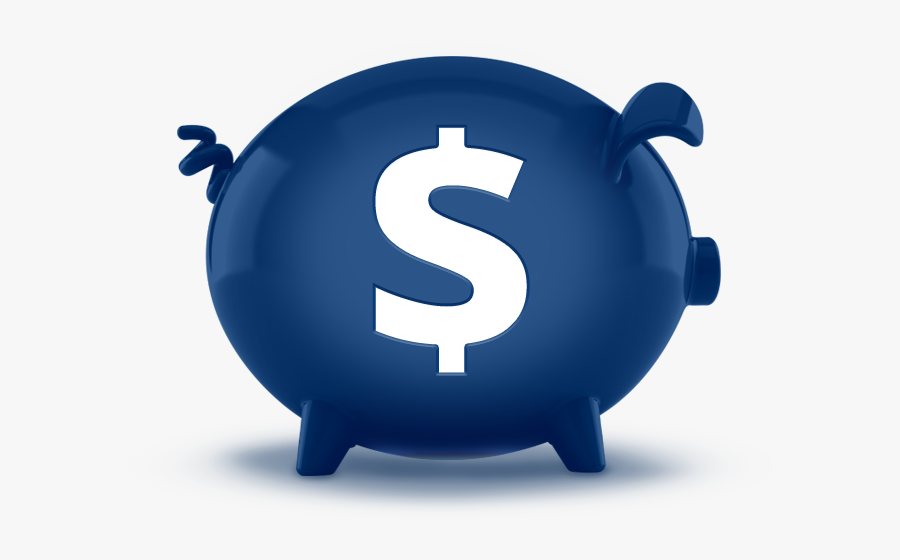 3d Blue Money Market Accounts Piggy Bank Featuredcontent - Savings Blue, Transparent Clipart