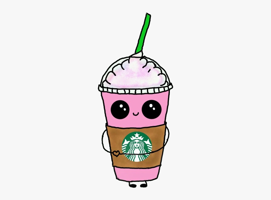 #cute #kawaii #starbucks #eyes #frappe #frappucino - Starbucks Kawaii Coffee Cup, Transparent Clipart